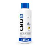 CB12 - Baño de boca - Sin alcohol - Control del mal aliento durante 12 horas - Recomendado por dentistas - Aroma menta - 500 ml