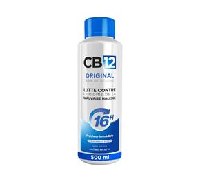 CB12 - Baño de boca - Sin alcohol - Control del mal aliento durante 12 horas - Recomendado por dentistas - Aroma menta - 500 ml