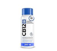 CB12 Enjuague Bucal para Halitosis - Combate el Mal Aliento Durante 12 Horas - Colutorio Sabor Menta y Sin Alcohol - Probado Científicamente - 250ml