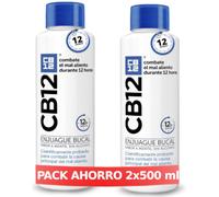 CB12 Mint Colutorio Mal Aliento Sabor Menta 2x500 ml