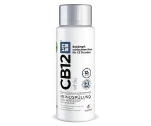 CB12 White - Aliento agradable durante 12 horas y dientes más blancos - 500 ml, menta para el tratamiento del mal aliento
