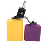 CB30 Campana de Vaca de Madera de Dos Colores de Madera de tamaño Mediano Pescado de Madera de Tono Alto, Instrumento Musical de percusión de Ganado de Doble Color