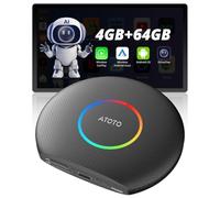 CB6 CarPlay AI Box, Adaptador inalámbrico CarPlay & Android Auto 2025 para Coche con DriveChat, GPS, Compatible con Netflix/Youtube, Android 13, 2 Bluetooth, 5G Wi-FI, 4G LTE, 4G+64G, Negro