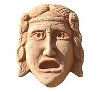 CBAM La Tragedia Griega Máscara de terracota italiana Decoración para colgar H 18 cm