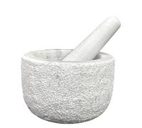 CBAM - Mortero de mármol blanco de Carrara martillado, mortero de mármol mortero Home Art Ø 14 cm