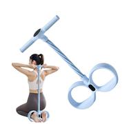 CBanda De Resistencia De Pedal - Cuerda De Tracción Para Sentarse De 50x25x10 Cm, Expansor De Ejercicios De 6 Tubos Con Contador Digital | Equipo De Estiramiento De Yoga Para Entrenamiento De Gimnasio