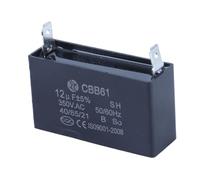 CBB61 Condensador Generador de Gasolina Arranque Condensador de Motor de Aire Acondicionado 350VAC 12UF con Orificio de Montaje
