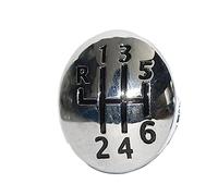 CBCLOPKLCU Funda para pomo de cambio de marchas Para Clio para Twingo para Scenic para Megane II 1996-2011 5/6 perilla de cambio velocidad insignia emblema embellecedor tapa(R 1 2 3 4 5 6)