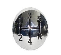 CBCLOPKLCU Funda para pomo de cambio de marchas Para Clio para Twingo para Scenic para Megane II 1996-2011 5/6 perilla de cambio velocidad insignia emblema embellecedor tapa(1 2 3 4 5 R)