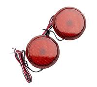 CBCLOPKLCU Repetidor Lateral Intermitente Reflectores Rojos Parachoques Trasero 2x Lámparas Freno Compatible con Nissan Para Qashqai Para Juke Para X-Trail T31