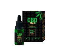 CBD 2TAK 25% PREMIUM OIL 10ml - FULL SPECTRUM - Aceite 100% Orgánico y Natural - Uso tópico - VEGAN FRIENDLY - GLUTEN FREE - LACTOSE FREE - NON GMO - 0% THC - Cannabidiol 2500mg
