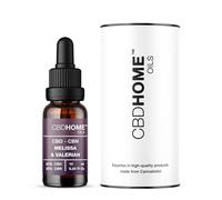 CBD HOME Oils - Aceite con CBD al 20% + CBN 20% + Melisa + Valeriana - 10 ml - Fórmula con 4.000 mg de Cannabidiol - Base de Coco y Semilla de Cáñamo Ecológico- Certificado - Omega 3-6-9 -Fabricado UE
