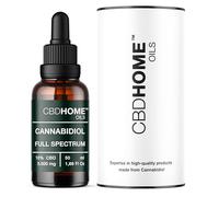 CBD HOME Oils - Aceite con CBD Full Spectrum al 10% - 50 ml - Fórmula con 5.000 mg de Cannabidiol - Base de Coco y Semilla de Cáñamo Ecológico - Fórmula Certificada - Con Omega 3-6-9 - Fabricado UE