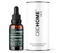 CBD HOME Oils - Aceite con CBD Full Spectrum al 40% - 30 ml - Fórmula con 12.000 mg de Cannabidiol - Base de Coco y Semilla de Cáñamo Ecológico - Fórmula Certificada - Con Omega 3-6-9 - Fabricado UE