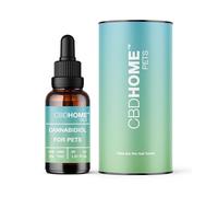 CBD HOME Pets - Aceite con CBD al 5% - 30 ml - Apto para Animales: Perros y Gatos - Bienestar Animal - Aceite Calmante - Fórmula con 1.500 MG de Cannabidiol - Base de AOVE Ecológico - Fabricado UE