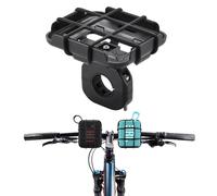 CBDYWVR Soporte de bicicleta para JBL GO 4 y 3, soporte metálico portátil, correa ajustable con bolsa de red, compatible con JBL GO 2 y 3