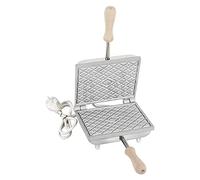 CBE Elettrodomestici - Plancha rectangular para preparar galletas y ferratellas, 600 W, cromada, 5010100CR