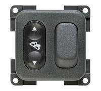 CBE Interruptor escalonado + desviador de luces MCGD5, Gris, 12/24 V, ON-OFF, Botón, Corredizo, Normalmente abierto, Montaje en panel, Plástico, 1 unidad