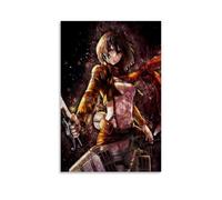 CBEJFGTX Attack on Titan Anime Mikasa Ackerman Fan Art Poster Pintura Decorativa Lienzo Arte de Pared Salón Póster Dormitorio Pintura 30x45 cm (30 x 45 cm)