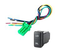 CBFMFVFROR 1 interruptor de encendido LED DRL, botón de interruptor de lámpara antiniebla delantera, apto for Toyota FJ Land Cruiser Prado 120 LC100, accesorios for coche(LED DRL)