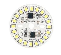 CBFMFVFROR 1 Uds. Lámpara de parche LED placa SMD módulo Circular placa de fuente de luz, apto for interior exterior AC 220V Led Chip proyector Downlight(9W-220V,Cold White)