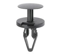 CBFMFVFROR 10-100 Uds Auto Clips 8mm remaches de plástico Clip de parachoques, Clips de ajuste de plástico hebilla de guardabarros remache de empuje, apto for Ford(Black-40pcs)