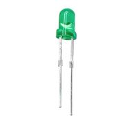 CBFMFVFROR 100-1000 Uds. Diodo LED de 3mm blanco verde amarillo azul rojo cabeza redonda emisora de luz ultrabrillante con borde pies cortos(3mm round green,200PCS)