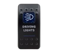 CBFMFVFROR Interruptor tipo barco Universal 12-24V for yate RV de coche, interruptor de luz de tira de luz de trabajo for faros delanteros(DRIVING LIGHTS)