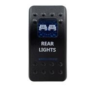 CBFMFVFROR Interruptor tipo barco Universal 12-24V for yate RV de coche, interruptor de luz de tira de luz de trabajo for faros delanteros(REAR LIGHTS)