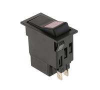 CBFMFVFROR Luz roja 12V-24V coche Auto barco balancín redondo ON/OFF SPST interruptor de palanca for camión