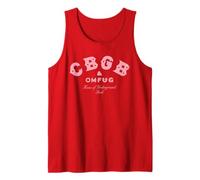CBGB - Classic Logo Pink On Red Camiseta sin Mangas