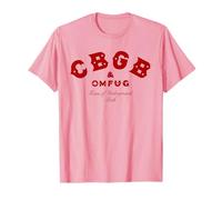 CBGB - Classic Logo Red On Pink Camiseta