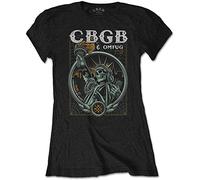 Cbgb - T-Shirt # Xl Black Femmina # Liberty