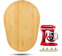 CBJEHIFEY Tabla deslizante de bambú para robot de cocina Kitchen Aid 5-8 Qt, base deslizante para tazón de cocina Kitchenaid, accesorios, base para batidora de cocina