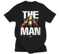 CBKSARTT Mineral-Wash-The-Man-Becky-Lynch-2025-Mens-Short-Sleeve-Cotton-T-shirt