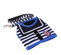 CBLdF Chubasquero Perro Ropa para Perros De Mascota Set De Correa Suave para Teddy Pomeranian Chihuahua Perros Suministros De Collar- Azul-S