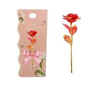 CBMZHF Rosa galaxia colorida de 24 quilates, regalos del día de San Valentín para ella, flores artificiales infinitas, regalo eterno para mujeres, mamá, novia, esposa, hija, día de la madre