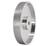 CBN - Muela de afilar, 6 pulgadas de diámetro x 1 pulgada de ancho, con eje de 1/2 pulgada, rueda de molienda de diamante para afilar HSS, grano 240