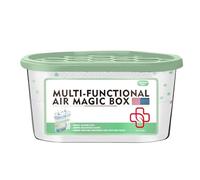 cBoîte d'absorption d'humidité - Outil de piège à humidité portable, déshumidificateur de prévention de la moisissure, récipient de désodorisant pour éliminer les odeurs, granule d'agent de séchage de