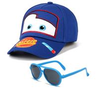 CBOSNF Gorra de Béisbol, Niños Gorra Béisbol, Set Gorra y Gafas de Sol, Ajustable Sombrero de Béisbol para Niño - 2pcs