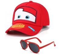 CBOSNF Gorra de Béisbol, Niños Gorra Béisbol, Set Gorra y Gafas de Sol, Gorra de Pesca para Hombres Mujeres Gorra de Camionero de béisbol Ajustable - 2pcs
