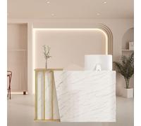 CBPTTM Bancone Reception Moderno - Banco Accoglienza per Centro Estetico con Cassetti e Scrivania Salvaspazio, 4 Scomparti di Archiviazione per Negozio, Ufficio e Sale Aziendali A 140cm