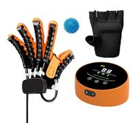 CBPTTM Guante Robótico de Mano para Terapia, Ejercitador Pasivo de Dedos para Recuperación de Ictus y Recuperación Motriz, Rehabilitación de la Función A Left M