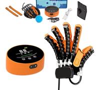 CBPTTM Guantes Robot de Rehabilitación - Entrenamiento Manual, Protector y Soporte para Enderezar Dedos, Exoesqueleto para Rigidez Articular A Left M