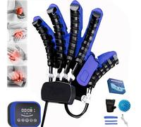 CBPTTM Guantes Robóticos de Rehabilitación para Ictus - Equipo de Entrenamiento de la Mano con Ortesis de Dedo, Ayuda para Flexión/Extensión para Artritis, Hemiplejia A Left M