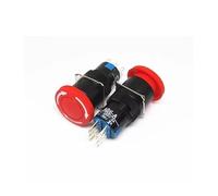 CBQZCHWDKT 1 interruptor de botón autoblocante con cabezal de hongo LA16Y-11ZS LA16-11ZS, 16 mm, 6 pines