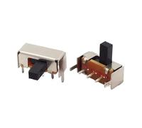 CBQZCHWDKT 10 interruptores de palanca SK-12F14 de 2 velocidades, interruptor de banda horizontal de 3 pines, interruptor de encendido deslizante lateral de una sola