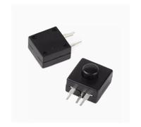 CBQZCHWDKT 10 linternas frontales 213WD de 12 x 12 mm, CC 30 V, 1 A, 3 pines, interruptor de botón de encendido/apagado/encendido