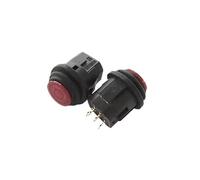 CBQZCHWDKT 1pc 16MM PB-1605AD red with locking push-button switch with 3V light round head