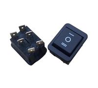 CBQZCHWDKT 1pc kcd4 6-pin 3-speed switch Open warped ship type power key switch 15A/250V bevel pin